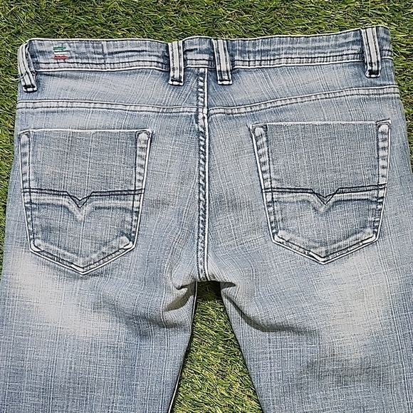 Diesel Denim Blue Straight Leg Jeans Vintage 00s - Picture 7 of 9